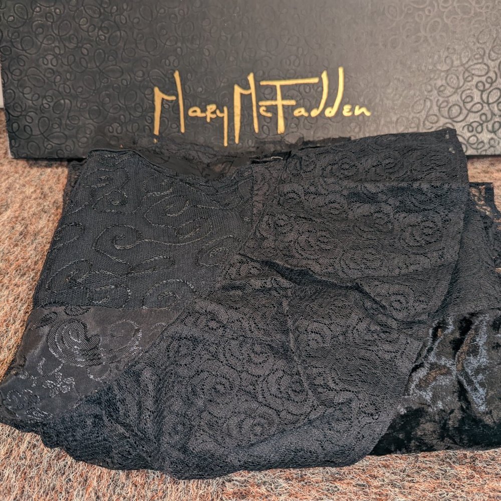 Mary McFadden Black Shawl wrap - in original box